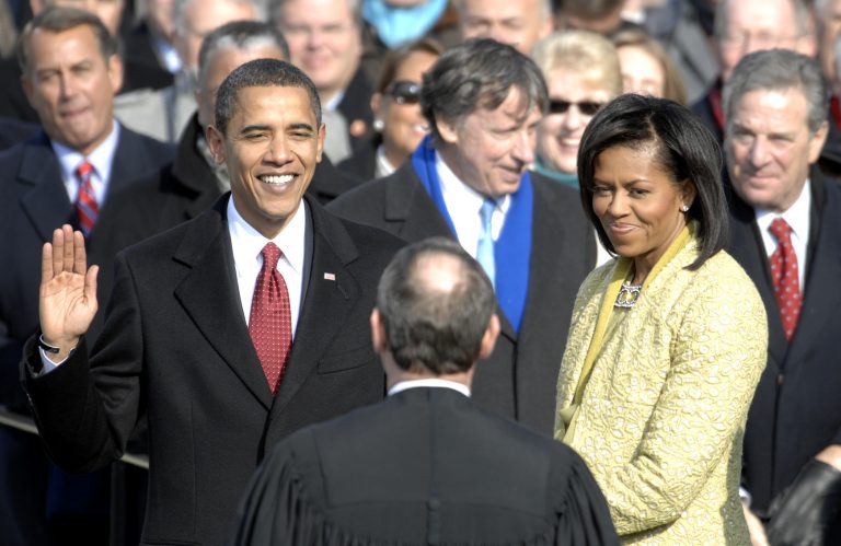 2009 Armed Forces Inaugural Committee with then-US president Barack & Michelle Obama