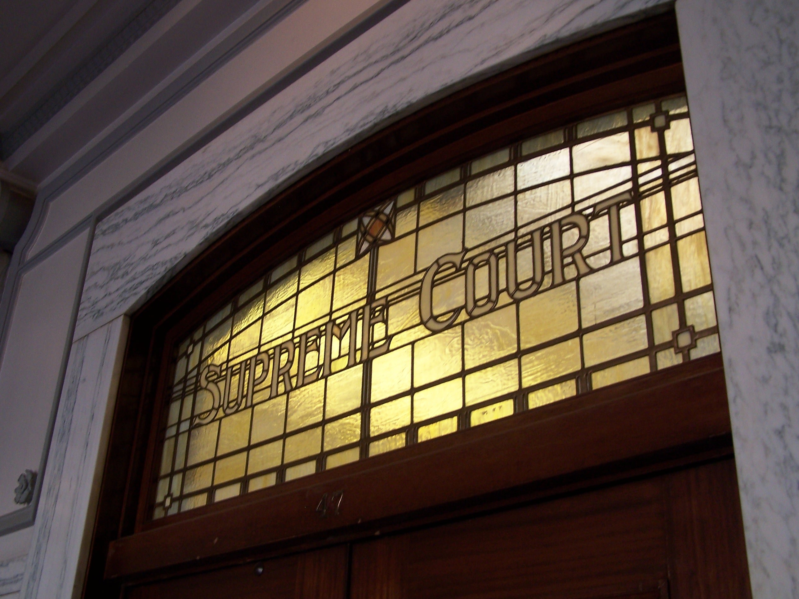 Oregon Supreme Court courtroom doors Thomas Coon Newton Frost