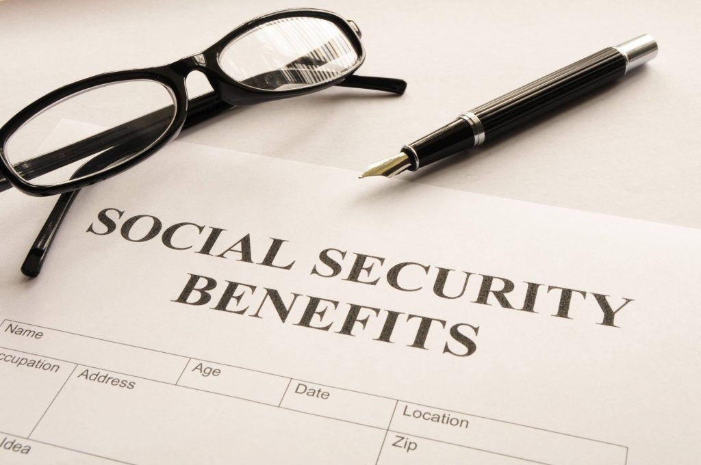 Social security benefits form