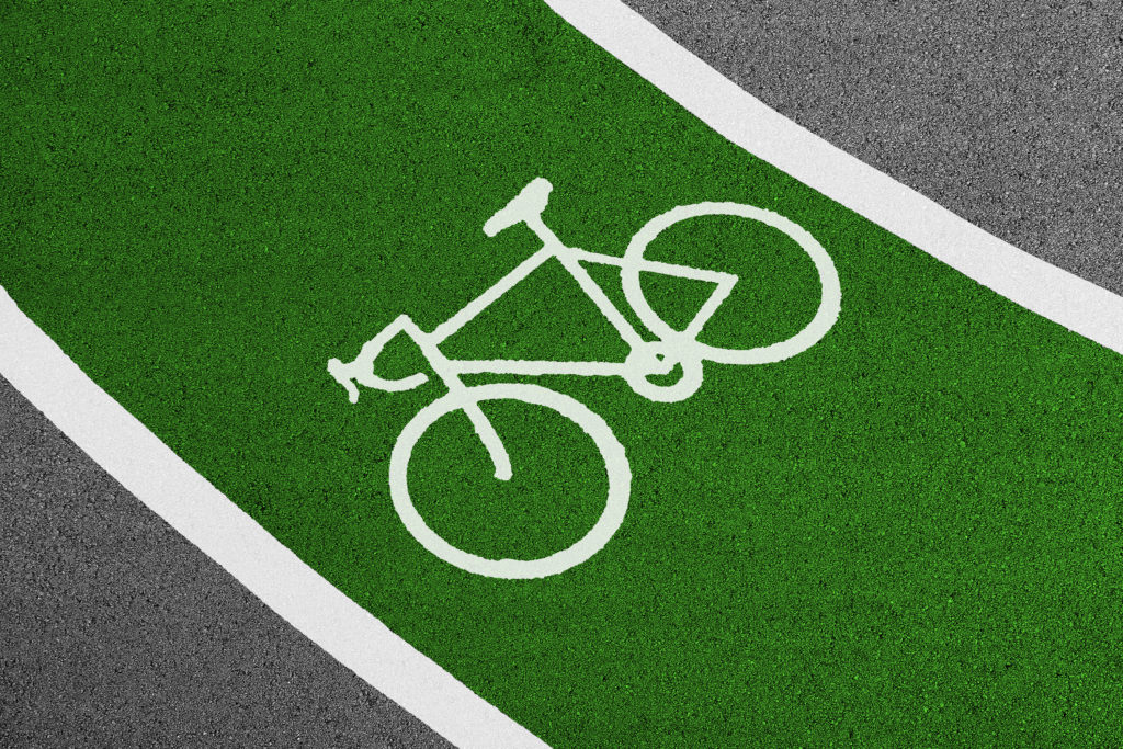 Picture of a bike lane