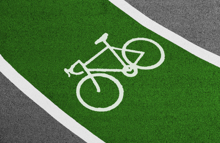 Picture of a bike lane